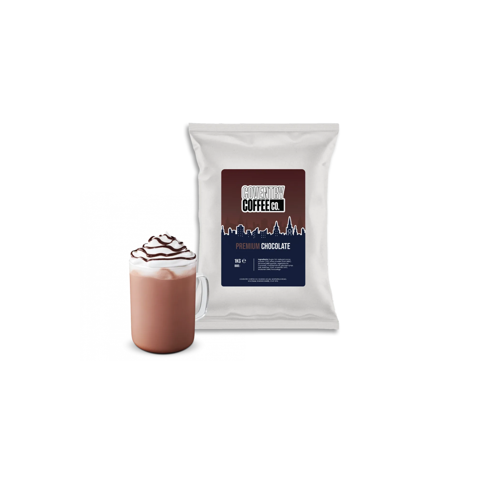Coventry Coffee Co premium hot chocolate 1kg bag